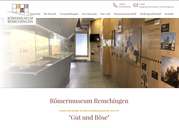 Startseite des Römermuseums