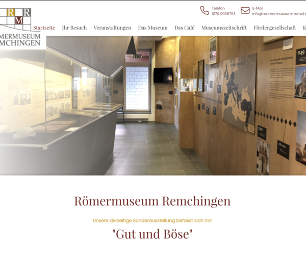 Startseite des Römermuseums